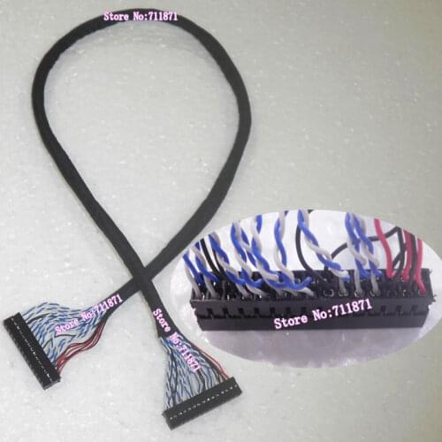 2.0 Pitch Female 30P Screen Cable Extension cord 30 Pin to 30P LCD Screen Cable Extend 50cm 30P LED LVDS Screen Line Extended