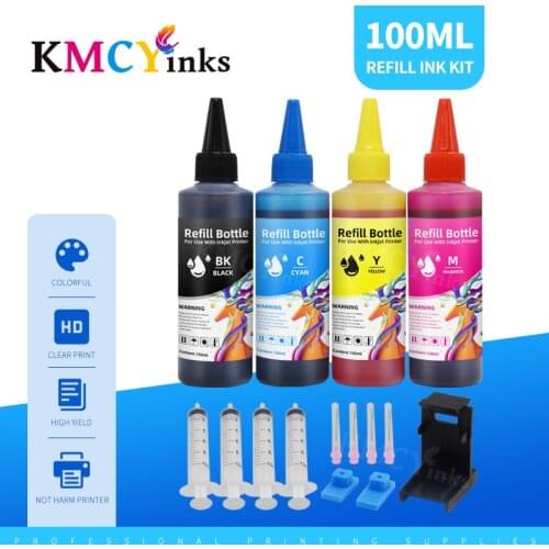 KMCYinks Bottle Refill Ink Kits for Epson T2991 T1291 T0731 T0711 T1281 T0921 T1631 T1811 T0481 T0821 T0801 Refillable Cartridge