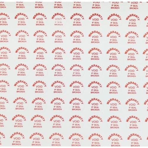 500PCS Diameter 10mm Round Warranty Label Sticker Void If Damaged