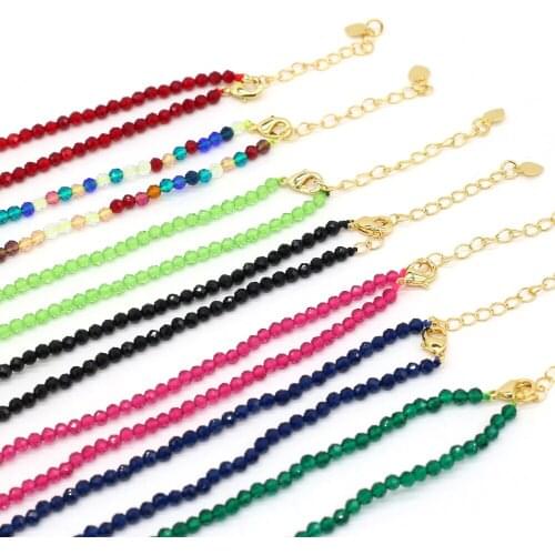 2021 New Hot-selling Natural Stone Semi-precious Stone Spinel Loose Beads for Jewelry Making Necklace Bracelet 3mm-length 38+5cm