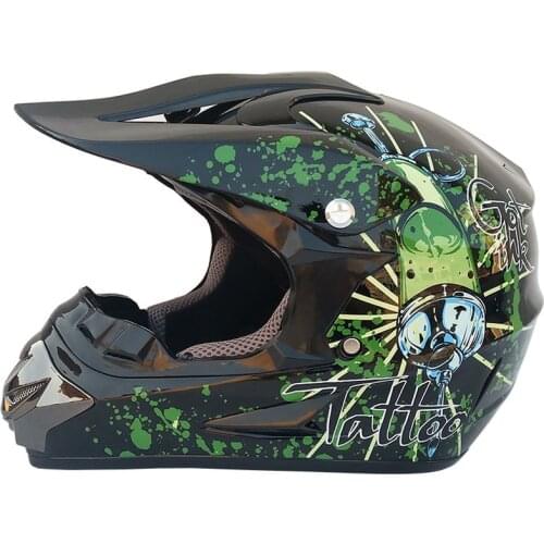 Motocross Helmet Brand Cross Helmet Motorcycle Atv Mtb Downhill Helmet Moto Helmet With Visor Gost Metal Black Dot