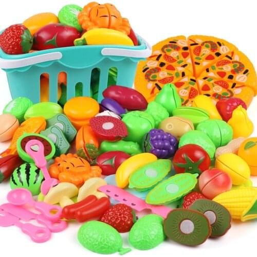 Pretend Play Plastic Food Toy Cutting Fruit Vegetable Pretend Play Children Kids Educational Toys