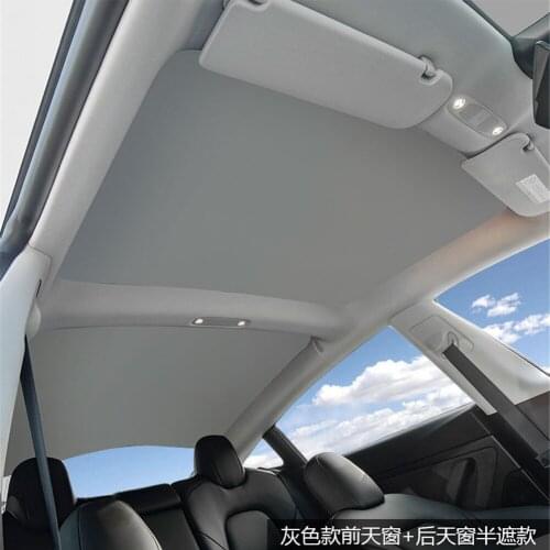 Suitable for Tesla Model3 sunroof sunshade front and rear sunscreen heat insulation sunshade block modification