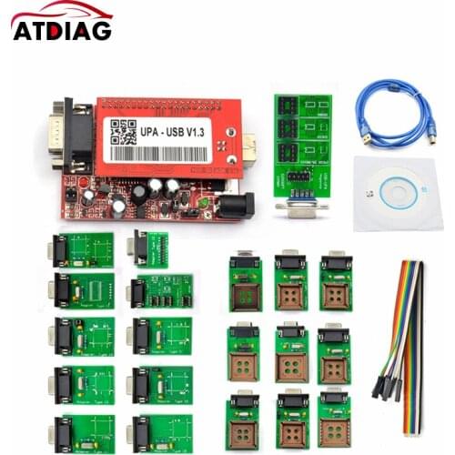 Professional UPA USB Programmer V1.3 with full adapters Main Unit UPA-USB 1.3 UPA USB V1.3 ECU Chip Tunning OBD2 Tool