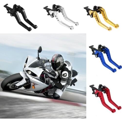 2pcs Alloy Motorcycle Brake Handle CNC Motorcycle Clutch Brake Lever Handle High Quality Fit for Motorbike Modification