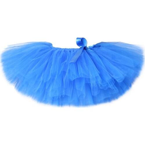 Blue Girls Tutu Skirt Fluffy Children Kids Pettiskirt Tulle Baby Girl Skirt Princess Party Ballet Dance Skirts for Girls Tutus