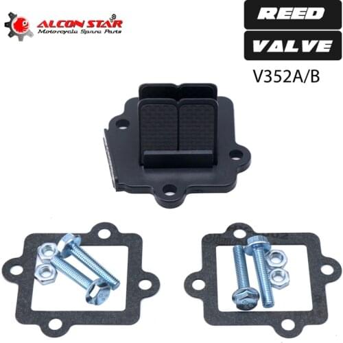 Alconstar-Motorcycle Intake Carbon Fiber Reed Valve System V352A/V352B For Yamaha Zuma50 YW50 2002-2005 2008-2011 YW50F Zuma 50F