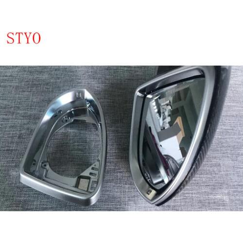 STYO Car ABS Chrome Rearview mirror housing lens holder for GOLF 7 2014