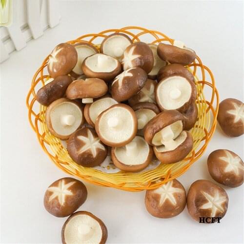 Dried mushroom swamm store shop decor lentinus edodes Shiitake needle Enoki Mushroom simulation artificial vegetables