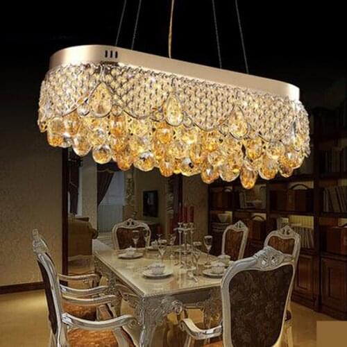 LED Crystal Chandelier Modern Creative L60cm X W25cm 7 x 6w LED Patch Modern Lighting For Restaurant & Bedroom & Livingroom