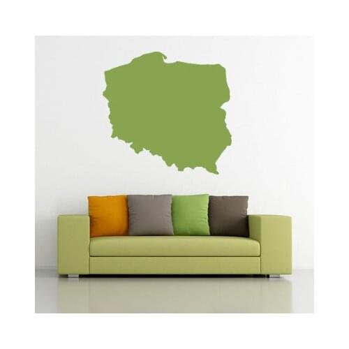Poland map Globe Earth Country wall vinyl sticker custom made home decoration fashion design