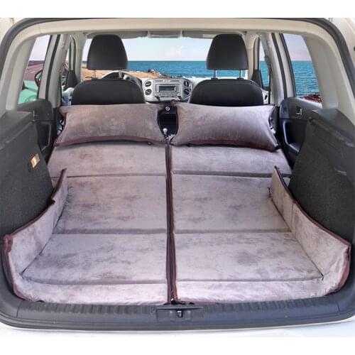 Suede Truck-mounted Non-inflatable Folding Mattress SUV Trunk Special Traveling Bed Car Rear-row Universal Sleeping Mattress