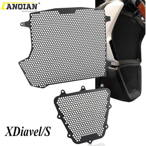 Motorcycle Radiator Guard Protector Grille Grill Cover & Oil Cooler Guard For Ducati XDiavel S XDiavelS 2016 2017 2018 2019 2020