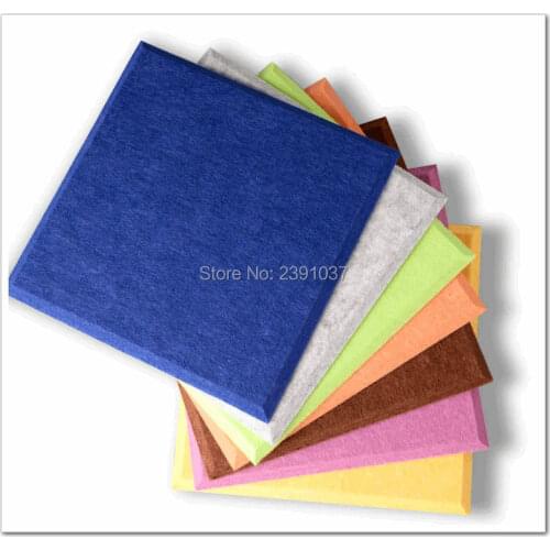 16pcs 60*60cm Polyester Material Acoustic Panels/ Polyester Material/ Soundproof Panels boards Home decorative Free shipping EMS