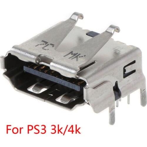 20pcs/lot For PS3 Super Slim 3000 4000 3K 4K HDMI-compatible Port Jack Socket Interface Connector Replacement For Playstation 3