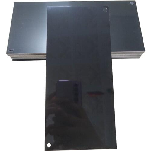 215x100x0.5mm Pad Printing Aluminum Aluminium Anodised Plate Sheet Black Mirrored Anodzied Anodising High Reflective Customize