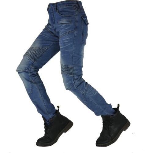 4 P protective gear jeans womens European and American casual personality motorcycle pants motorcycle racing riding belt