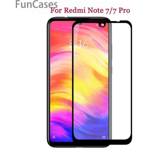 5D Glass For Xiaomi Redmi Note 7 Screen Protector Full cover Tempered Glasss Protective Tempered Film For Redmi Note 7Pro