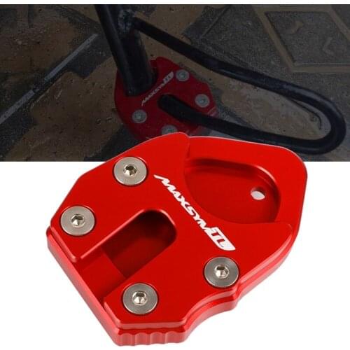 Motorcycle Accessories Foot Side Stands Extension Pad Support Plate Enlarge Stand Kickstand For SYM MAXSYMTL 500 TL500 2019-2021