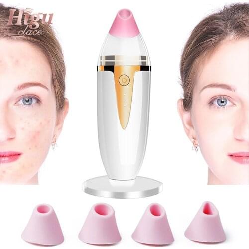 Face Nose Pore Deep Cleaning Blackhead Removal Acne Pimple Vacuum Suction Machine With Mirror Facial Skin Exfoliating Cleaning