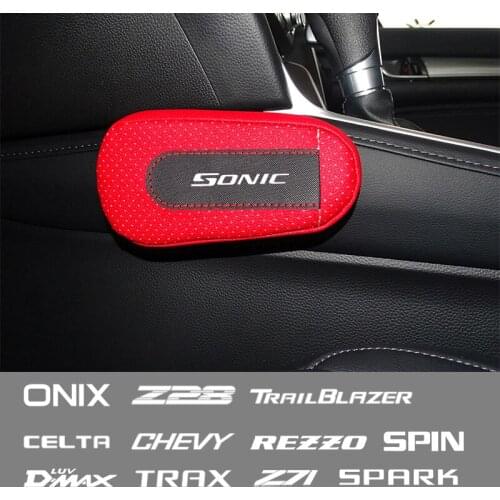 Car soft leather leg pads knee pads seat support elbow support For Chevrolet SPARK SONIC SILVERADO NIVA MALIBU HHR EV