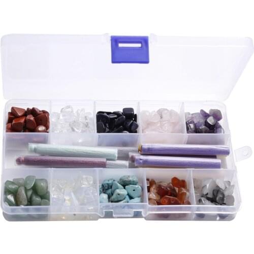 8-12mm Large Gravel Natural Stone Beads DIY Handmade Beaded with Tassel Jewelry Accessories jewelry making crafts