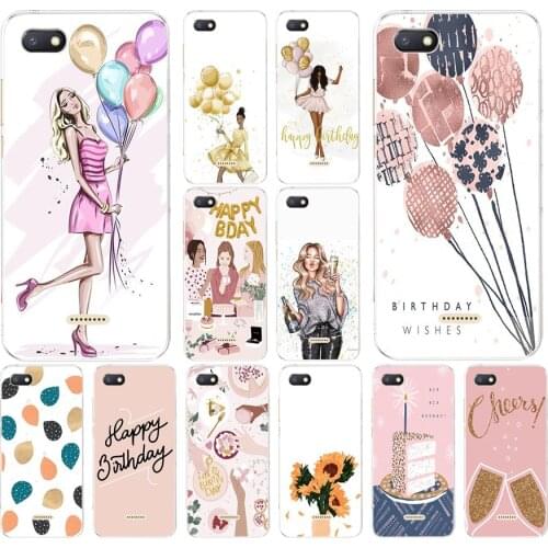 42AS Besties afternoon tea Soft Silicone Tpu Cover phone Case for Xiaomi Redmi 6 6A Pro Note 6 Pro