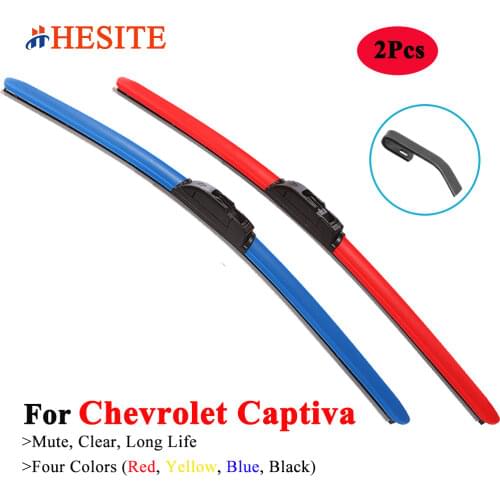 HESITE Color Windshield Wiper Blade For Chevrolet Captiva C100 C140 Accessories 2007 2008 2012 2013 2014 Car Front Window Wipers