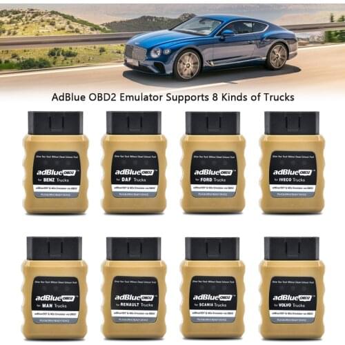 AdBlueOBD2 Emulator NOX Emulation for Ford/Benz/Renault/Man/Scania/Iveco/DAF/Volvo Trucks Plug&Drive Ready Device AdBlue OBD2