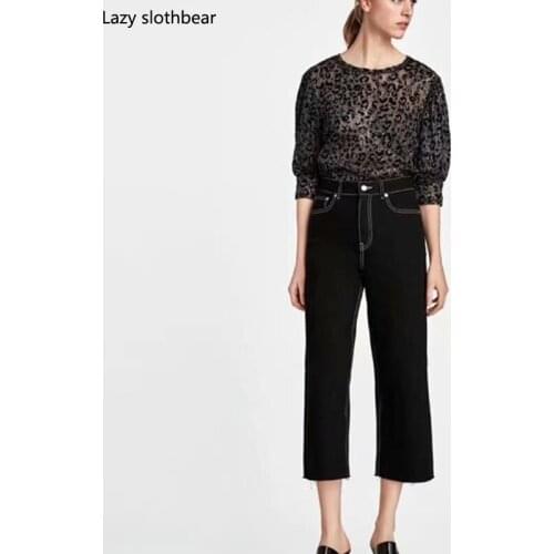 Lazy slothbear Black Blouses