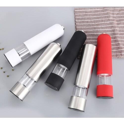 Salt and pepper grinder Electric automatic salt grinder pepper spice grain grinder porcelain powder grinder kitchen tool