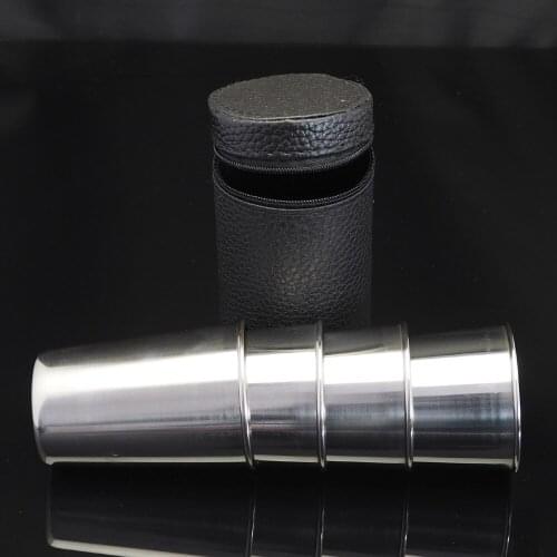 SUS304 stainless steel cup set portable outdoor cups beer mug wine metal cup