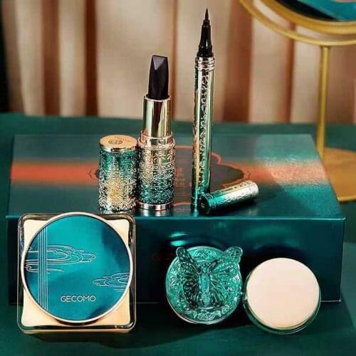 Elk Makeup Set Gift Box Cosmetics Mushroom Air Cushion BB Cream Concealer Powder Velvet Lipstick Mascara Eyeliner Kit