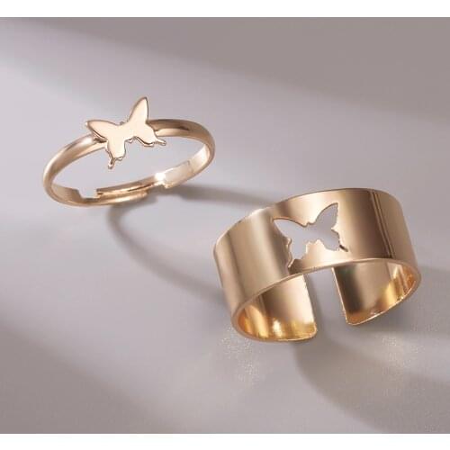 New Gorgeous Color Copper Sparkling Graceful Hollow Opening Ring For Couple Compact Shining Finger Ring Charm Jewelry Gift