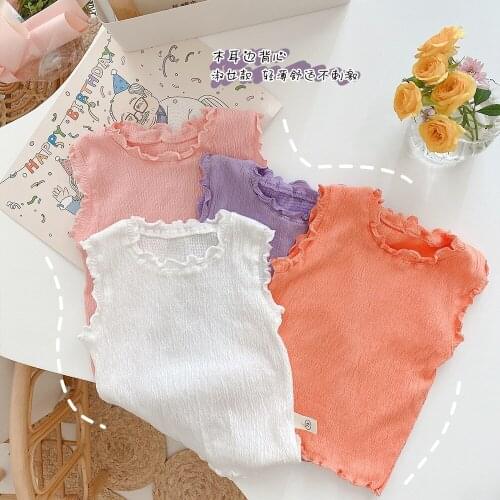 New Arrival Kids Girls Candy Color Vest