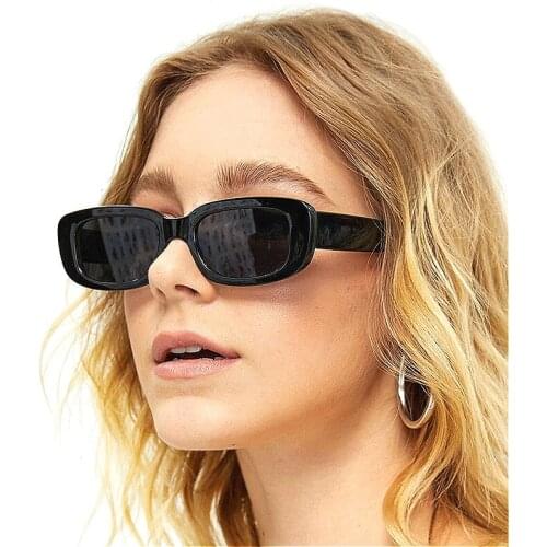 Hot Sale Small Rectangle Sunglasses Women Vintage Designer Square Sun Glasses Shades Female