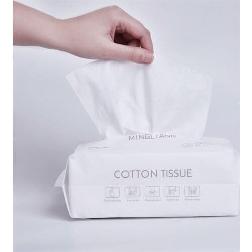 1Pack * 100PCS 20x20cm Disposable Face Towel High Quality Facial Organic Cotton Make-up Remover Towel Beauty Skin Care Tool