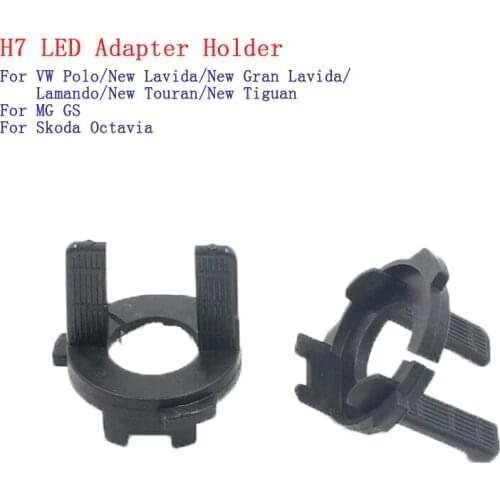 H7 LED Adapter Holder Plug Conversion Bulb Base For VW Polo/New Lavida/New Gran Lavida/Lamando/Touran/New Tiguan MG GS Octavia