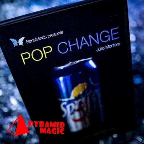 Pop Change (DVD and Gimmick) by Julio Montoro and SansMinds / close-up street card magic trick / wholesale