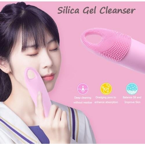 Portable Electric Silicone Face Cleansing Device Rechargeable Pores Removal Firming Skin Face Massage Cleaner Face Washing Tools