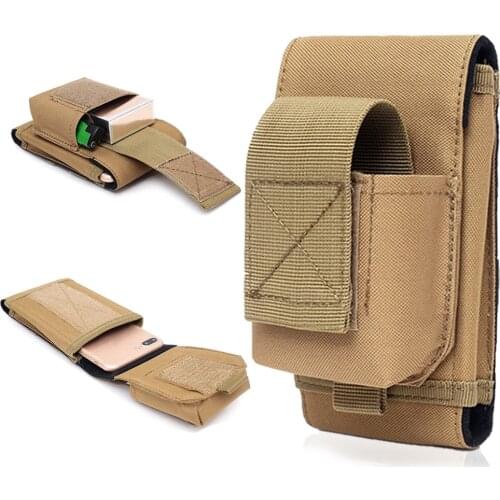 600D Phone Pouch Molle Waist Pack Military Mobile Phone Holder Multifunctional Utility Bag Hunting EDC Tool Accessory Bag