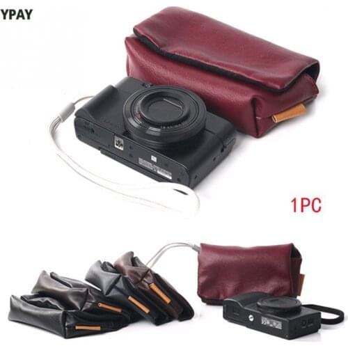 Simple Camera Storage Bag Soft Case for Sony Lightweight Portable Solid Digital Waterproof Wear-resistant Camera Pouch Handbag