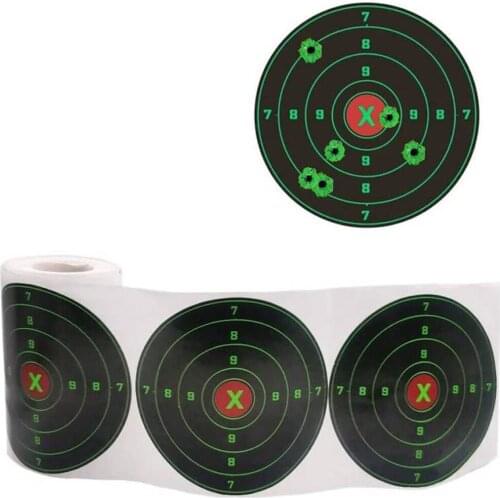 4" 100Pcs/Roll Targets for Shooting 4 Inch Reactive Target Stickers Self Adhesive Target for BB Gun, Pellet Gun, Airsoft, Rifle
