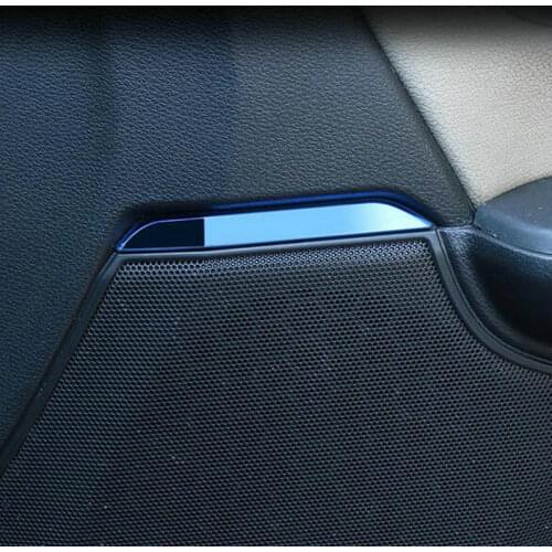 4PCS/SET Car audio stainless steel decorative strip For HONDA CRV CR-V 2017 2018 Auto accessories