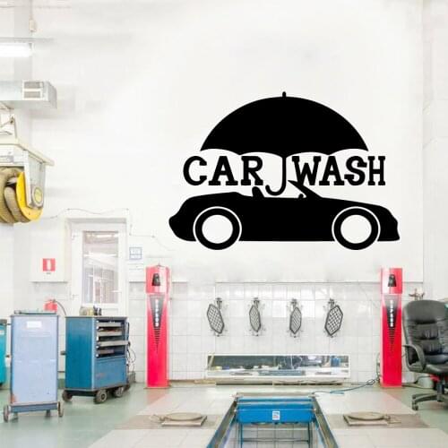 Modern Decals Car Wash Vinyl Wall Stickers For Repair Car Wash Store Wallpaper Wall Decal Mural deco garage