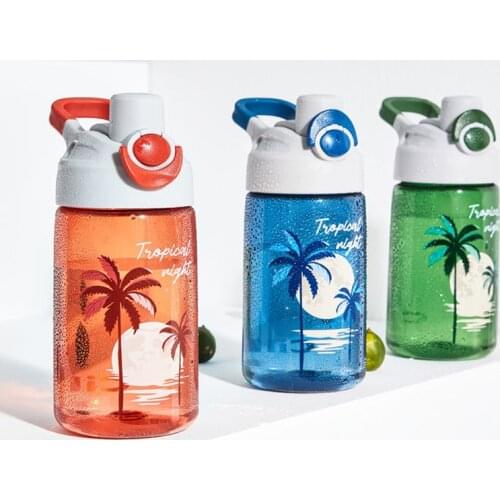 Water Bottle Sport 460ml Plastic Portable Water Bottle for Drinking Tea Mug Outdoor Sport Camping Supplies Coffee Kitchen Tools