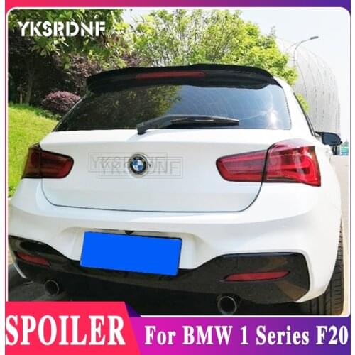 YKSRDNF For BMW F20 116 118 120 125 M135I spoiler High Quality ABS Material Car Rear Wing Primer Color spoiler 2012-2015