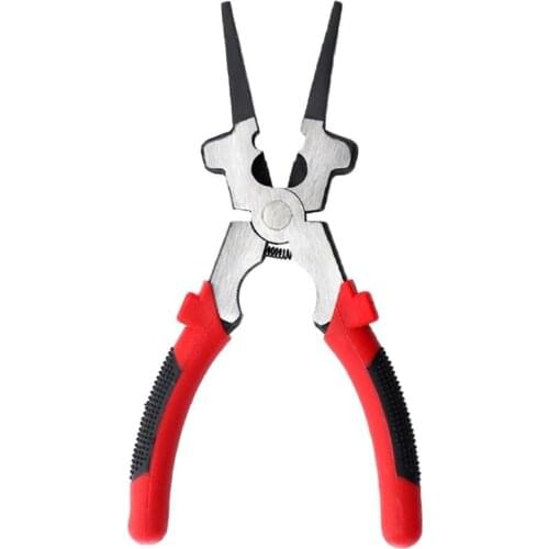 Labor-saving Carbon Steel Sharp Mouth MIG Welding Pliers Multi-purpose Tools Double-color Rubber Sleeve Simple Generous