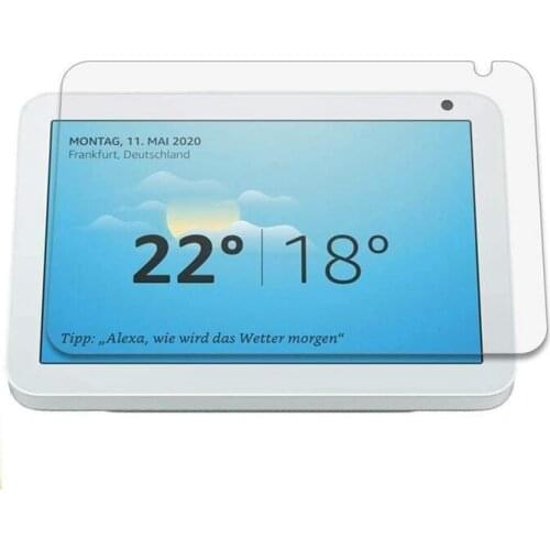 Scratch Resistance Screen Protector for Amazon Echo Show 8 Strong Adhesive HD Tempered Glass Film Protective Glass Film