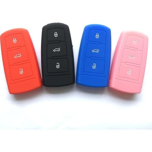 Smart Key Protect Case For Volkswagen VW Passat B6 3C B7 VOLKSWAGEN CC Magotan 3 Button Silicon Pouch Jacket